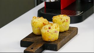 Мафинны с ветчиной и помидором